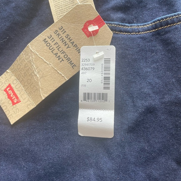 NWT Levi’s 311 dark denim shaping skinny jeans size 20 - Picture 2 of 3